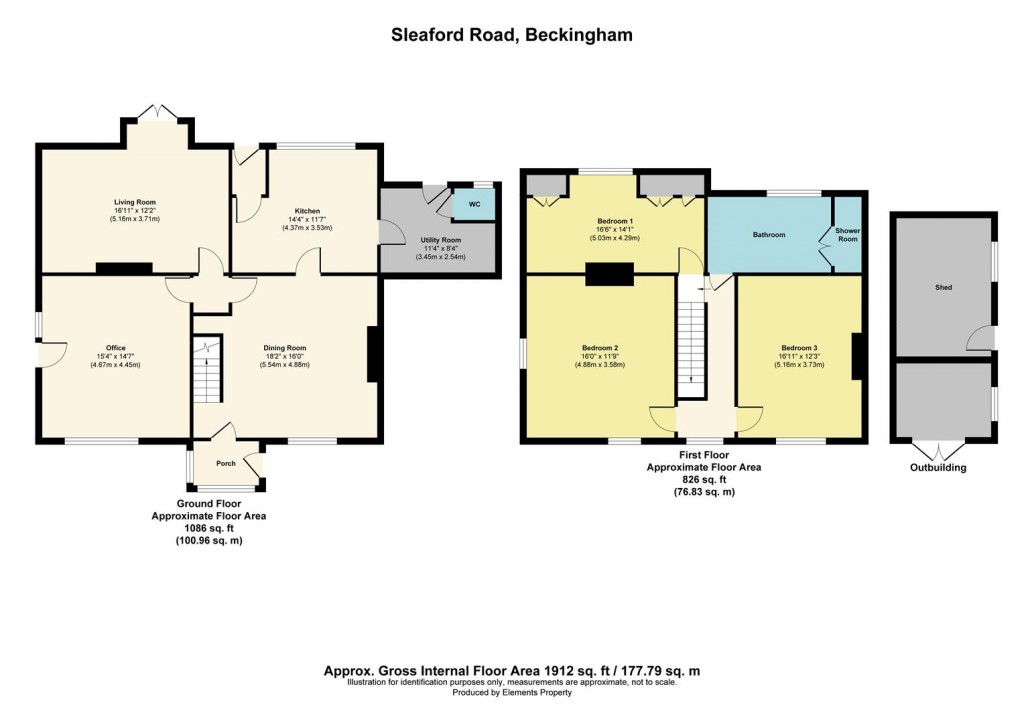 Floorplans For Sleaford Road, Beckingham, Lincoln