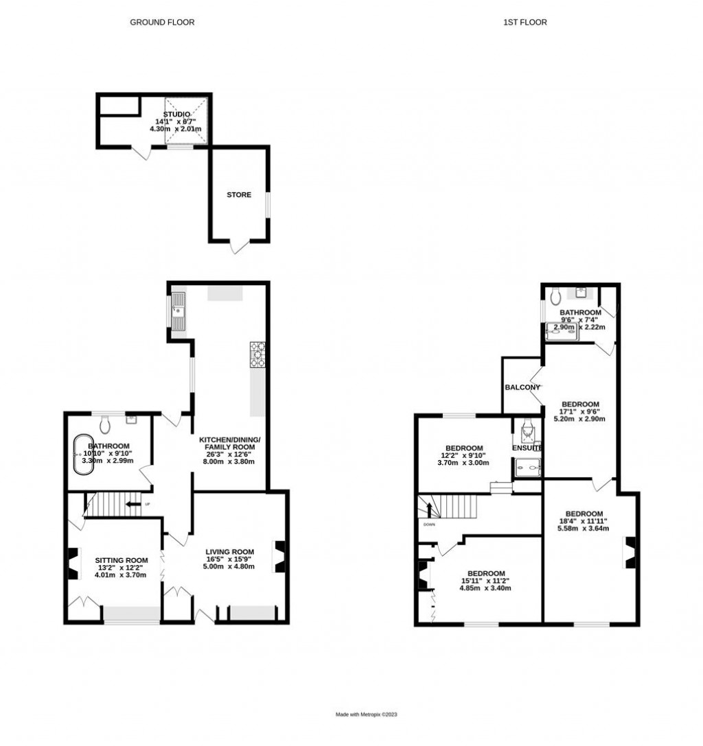 Floorplans For The Old Post Office, Theddingworth