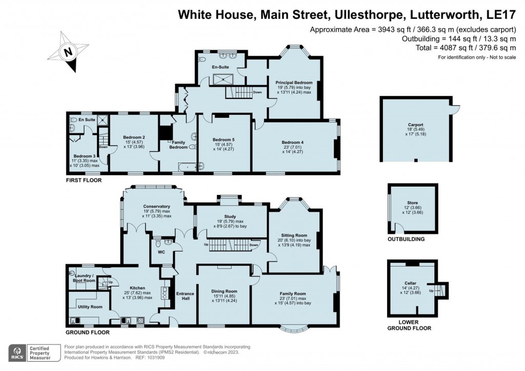 Floorplans For Main Street, Ullesthorpe, Lutterworth
