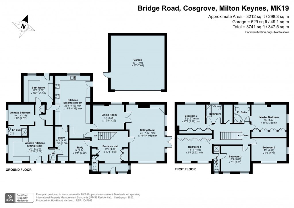 Floorplans For Bridge Road, Cosgrove, Milton Keynes