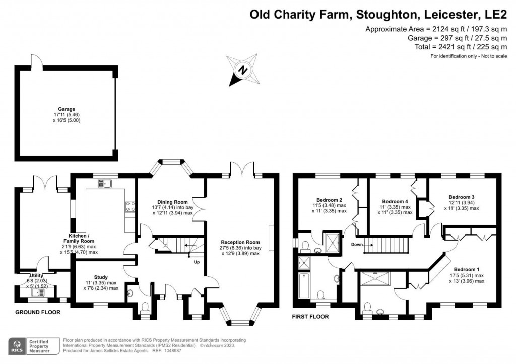 Floorplans For Old Charity Farm, Stoughton, Leicestershire