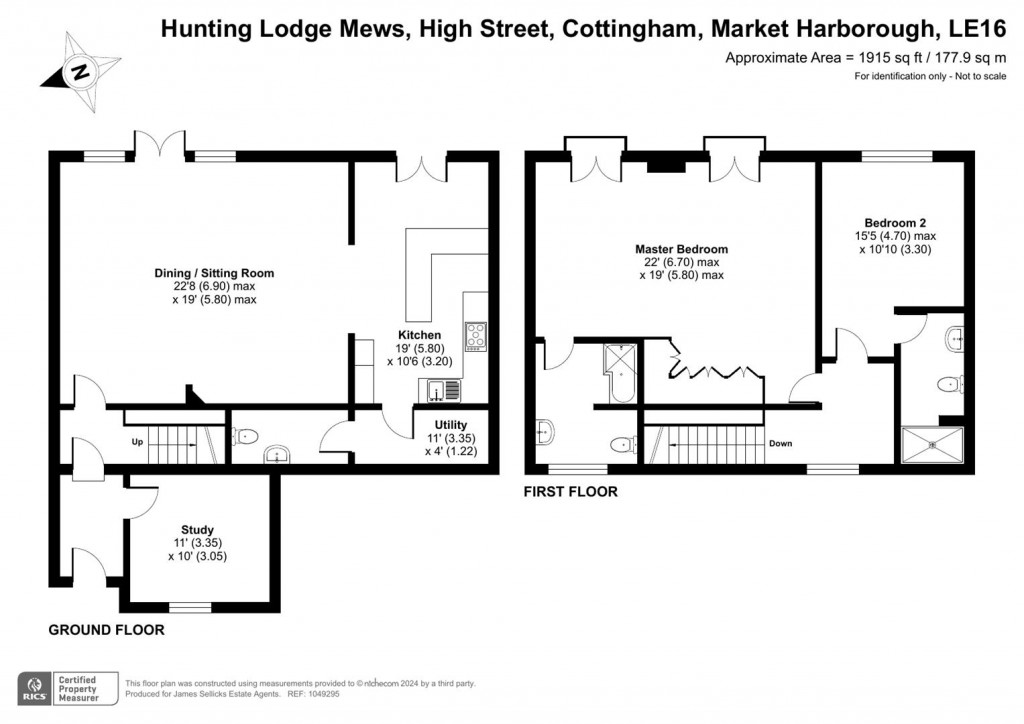 Floorplans For The Bringhurst, Hunting Lodge Mews, Cottingham