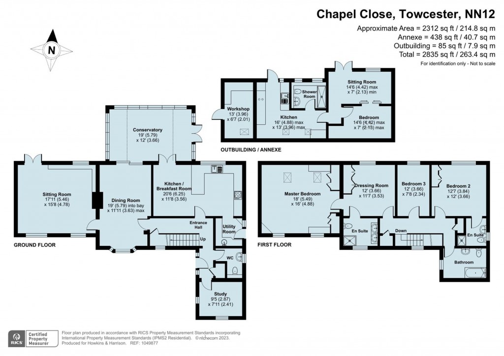Floorplans For Chapel Close, Litchborough