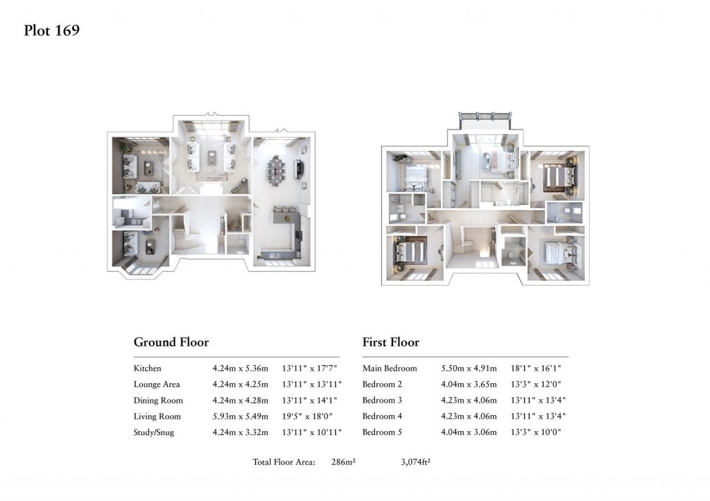 Floorplans For Rivers Edge, Julians Road, Wimborne