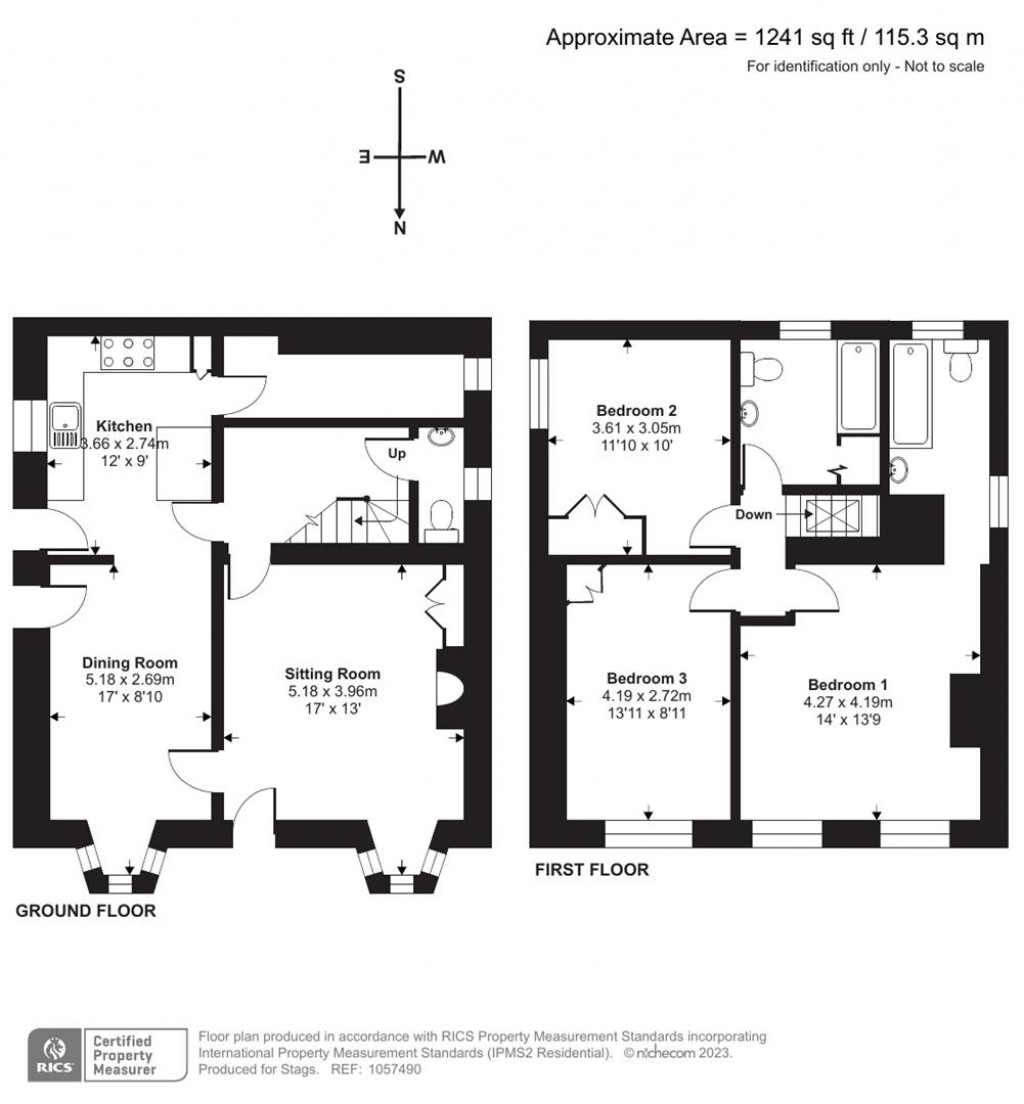 Floorplans For Bridge Street, Netherbury, Bridport