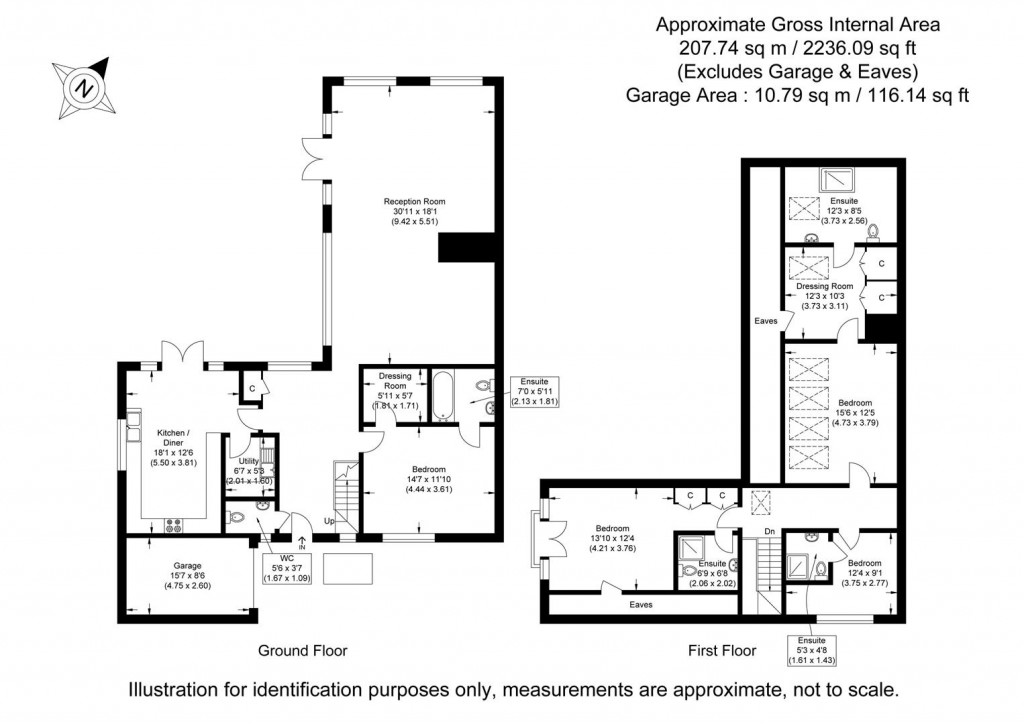 Floorplans For Whitehorse Lane, Newport, Saffron Walden