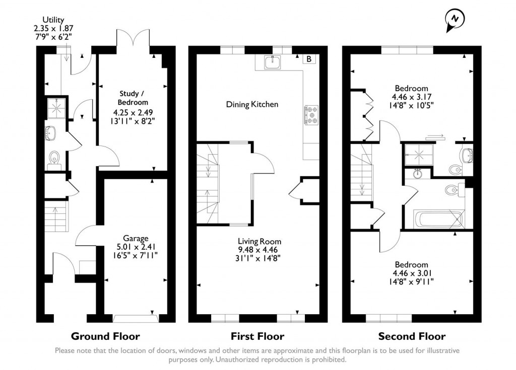 Floorplans For Ruddle Way, Langham, Rutland