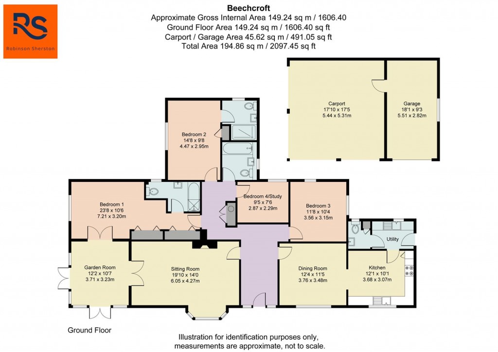 Floorplans For Peppard Common, Henley-on-Thames