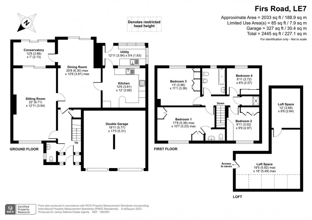 Floorplans For Firs Road, Houghton-On-The-Hill, Leicester