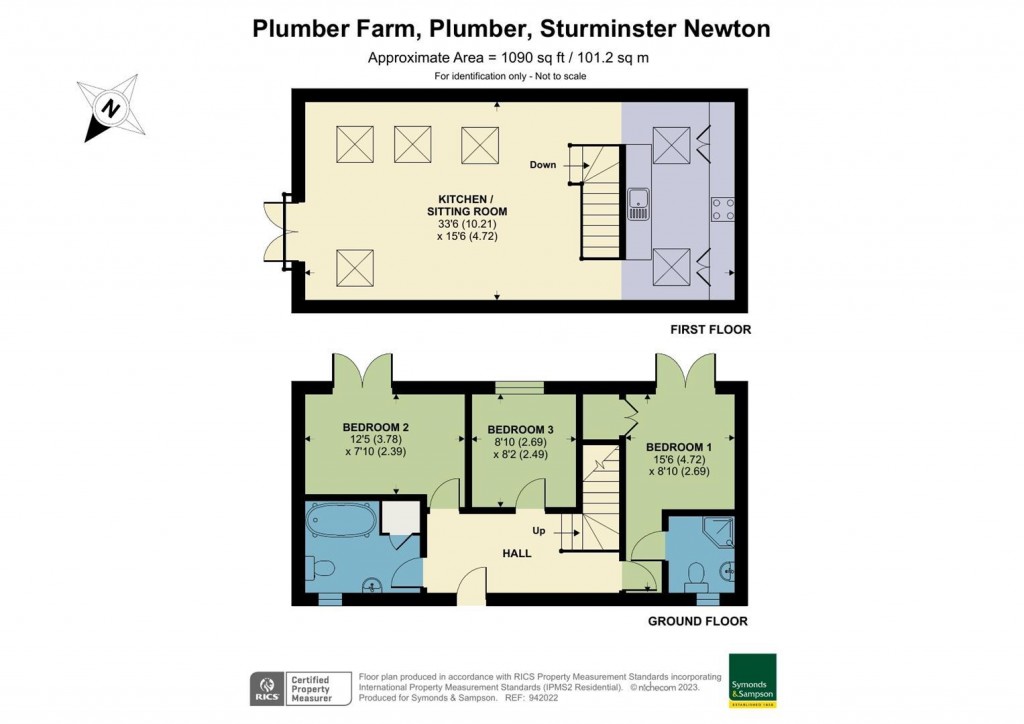 Floorplans For Plumber Farm, Plumber, Sturminster Newton