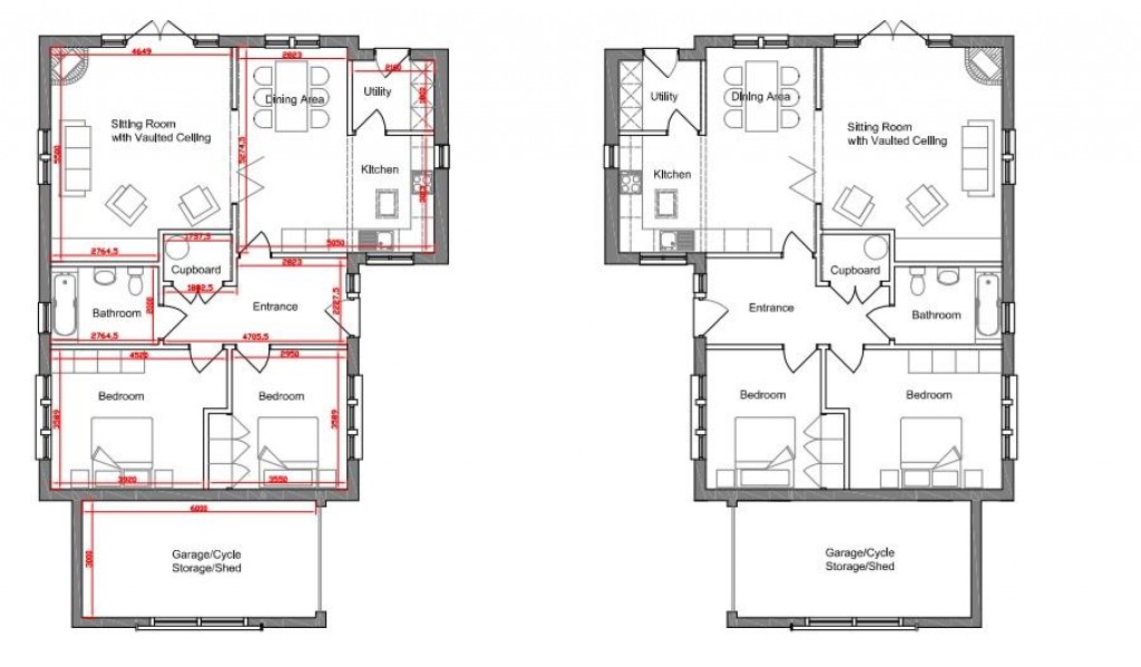 Floorplans For Harbins Lane, Abbotsley, St. Neots