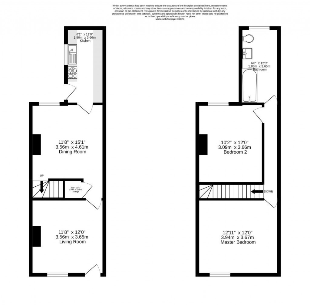 Floorplans For Kensington Street, Belgrave, Leicester