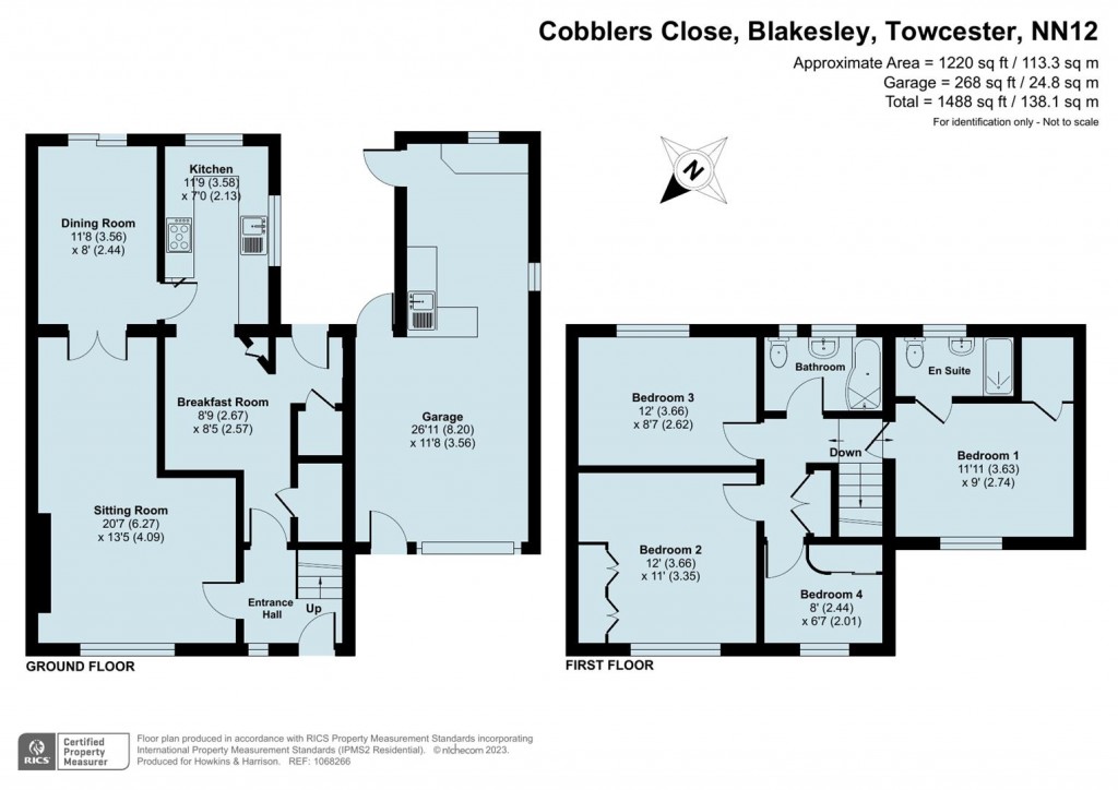 Floorplans For Cobblers Close, Blakesley, Towcester