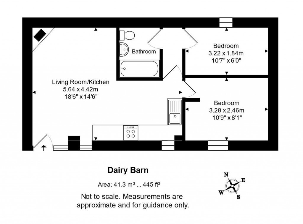 Floorplans For Dairy Barn, Berehayes, Whitchurch Canonicorum