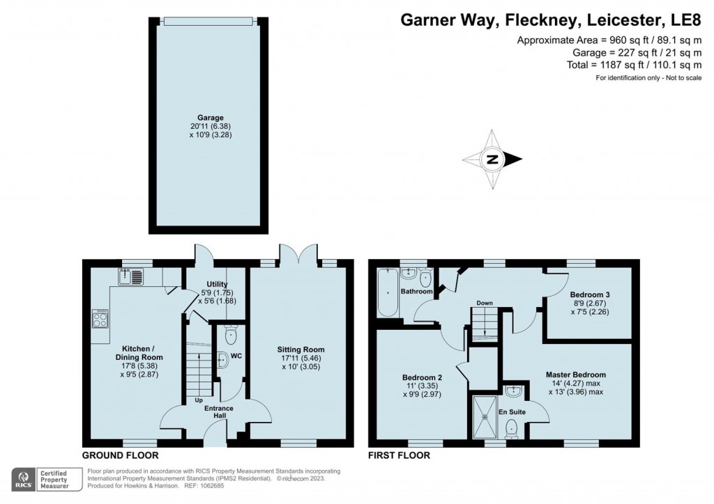 Floorplans For Garner Way, Leicester
