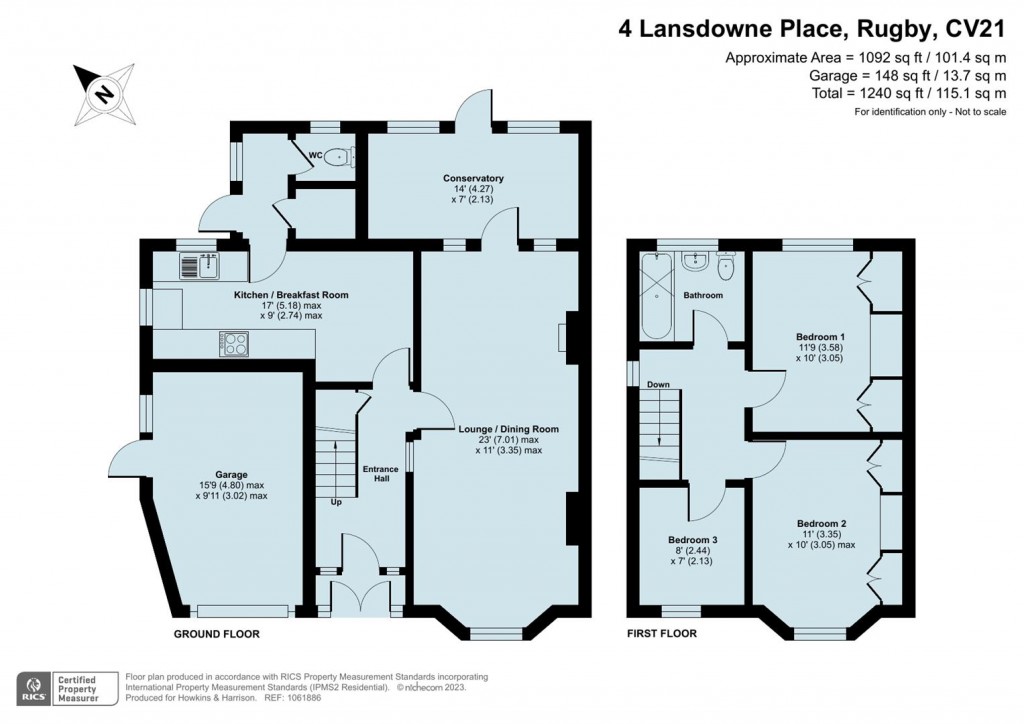 Floorplans For Lansdowne Place, Rugby