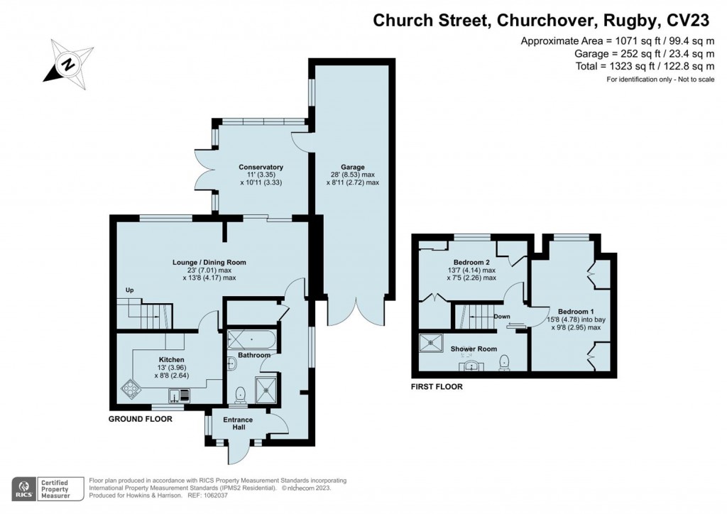 Floorplans For Church Street, Churchover, Rugby