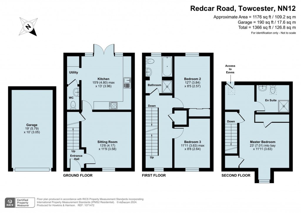Floorplans For Redcar Road, Towcester