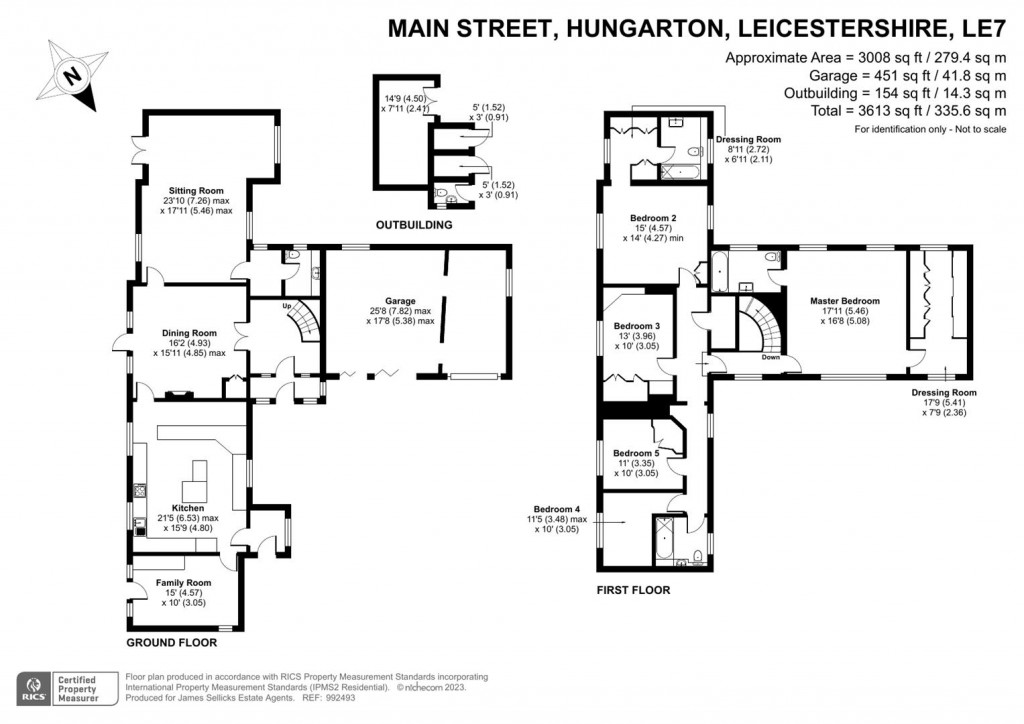 Floorplans For The Paddocks, Hungarton, Leicestershire