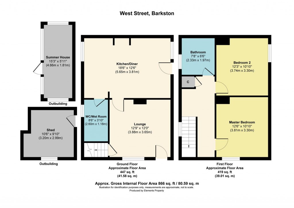 Floorplans For West Street, Barkston