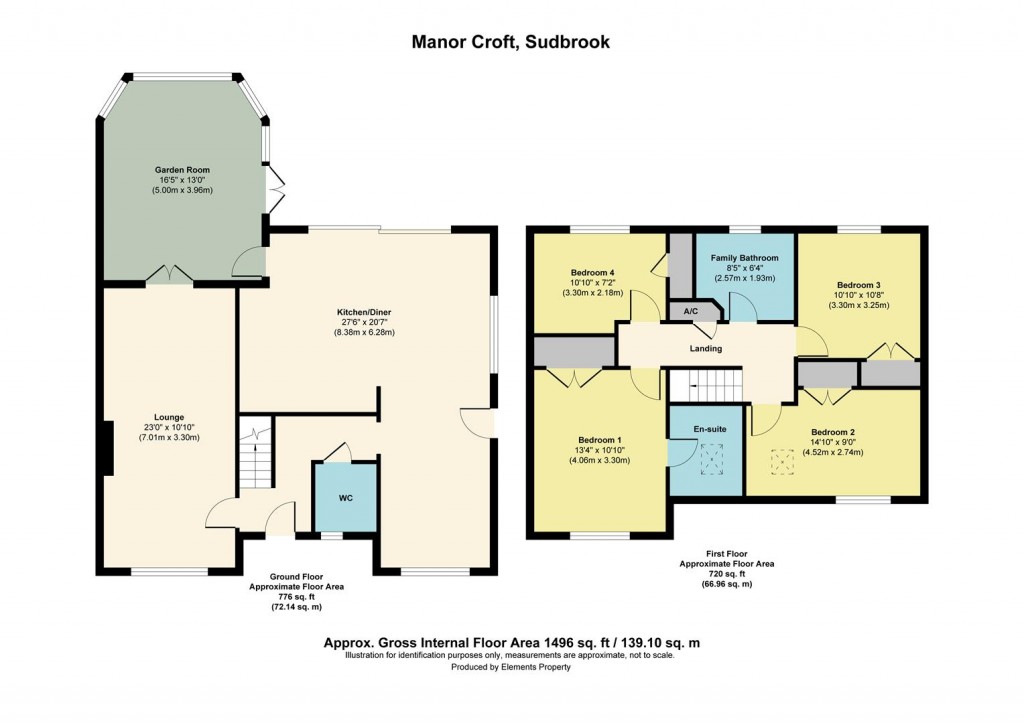 Floorplans For Manor Croft, Sudbrook, Grantham