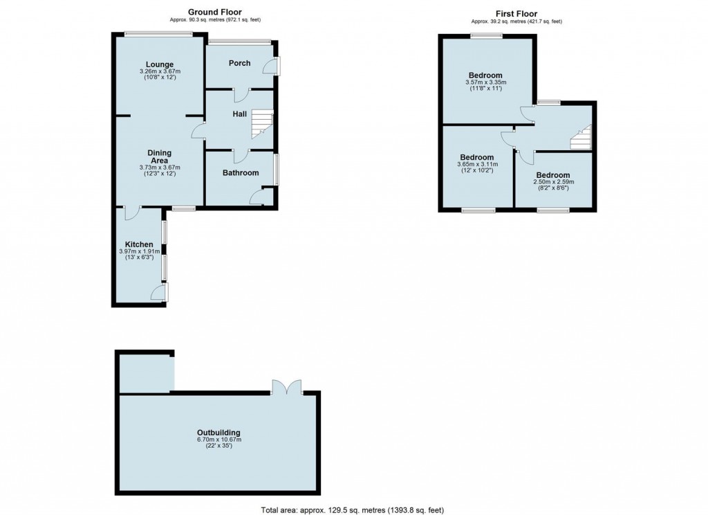 Floorplans For Green End Road, Fillongley, CV7