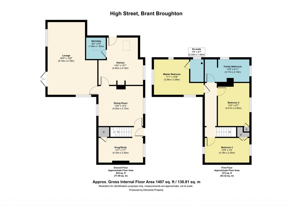 Floorplans For High Street, Brant Broughton