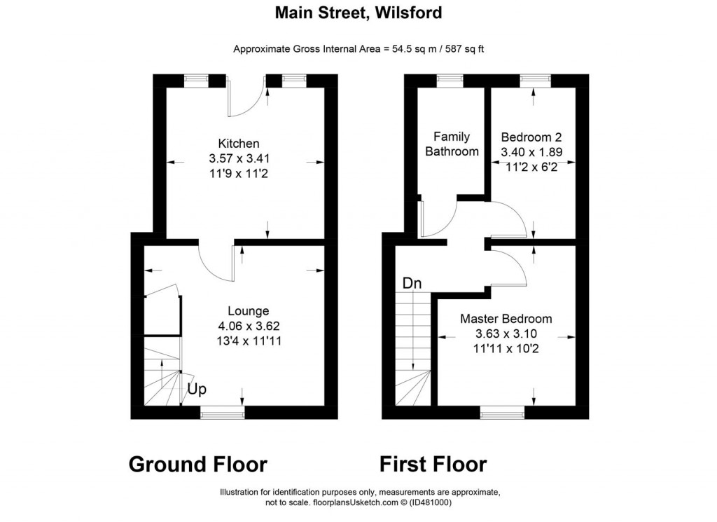 Floorplans For Main Street, Wilsford, Grantham