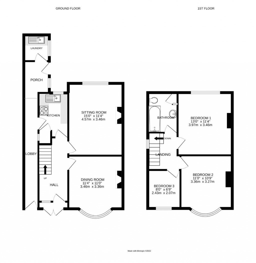 Floorplans For Rowsley Avenue, Leicester