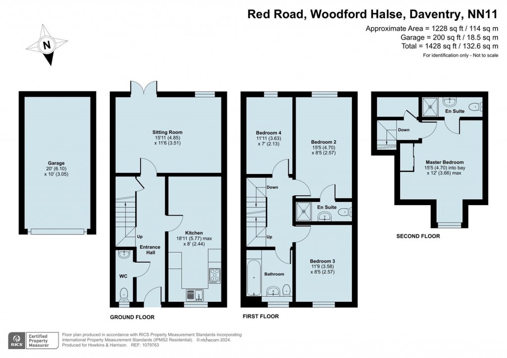 Floorplans For Red Road, Woodford Halse, Daventry