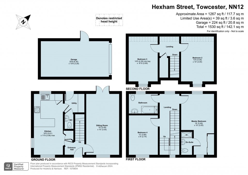 Floorplans For Hexham Street, Towcester