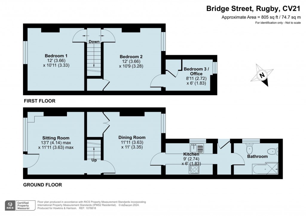 Floorplans For Bridge Street, Rugby