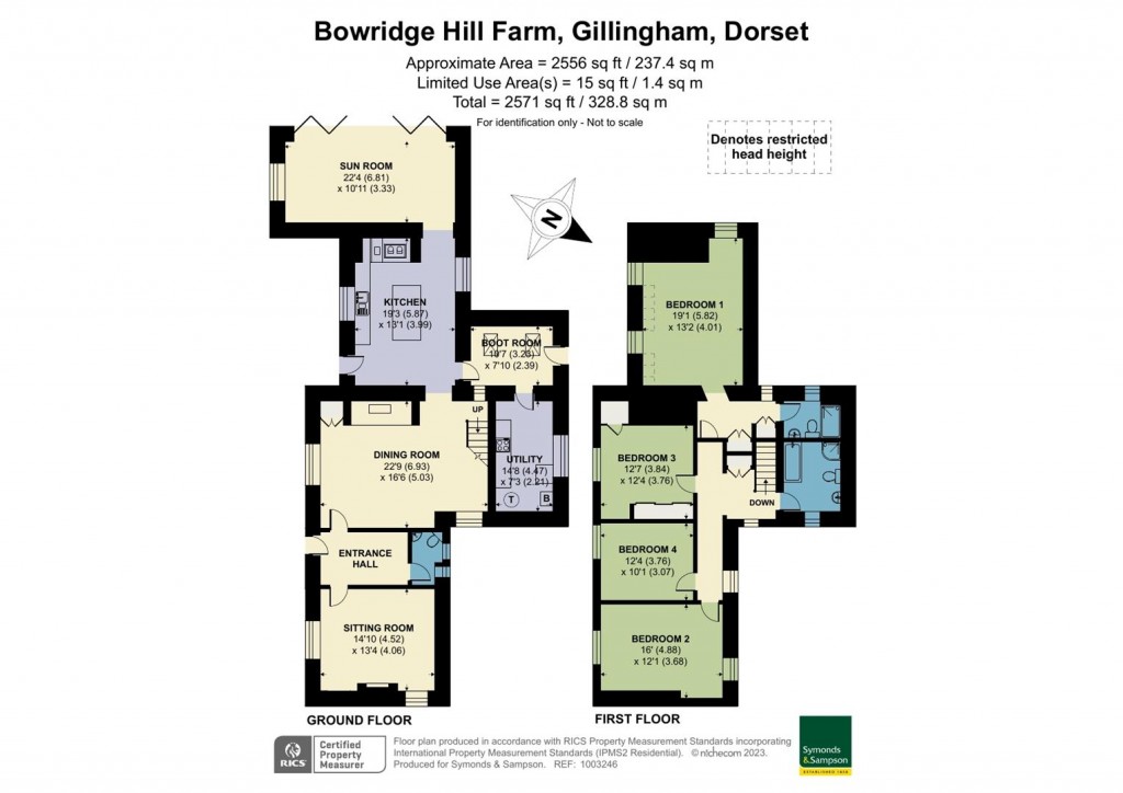 Floorplans For Bowridge Hill, Gillingham, Dorset