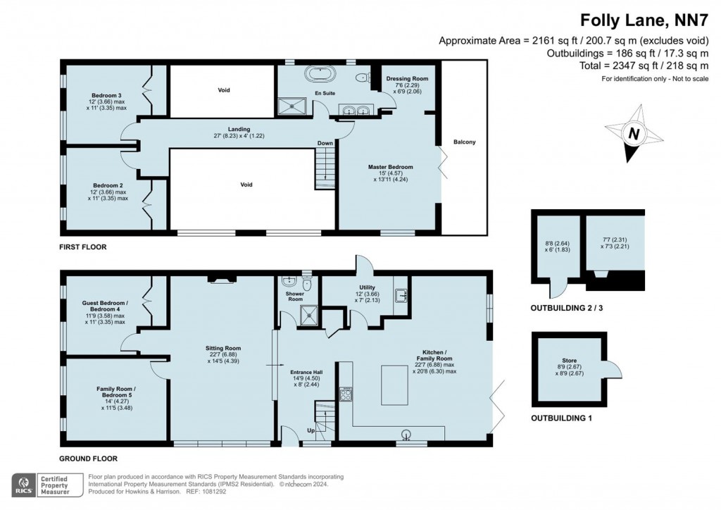 Floorplans For Folly Lane, Little Brington, Northampton