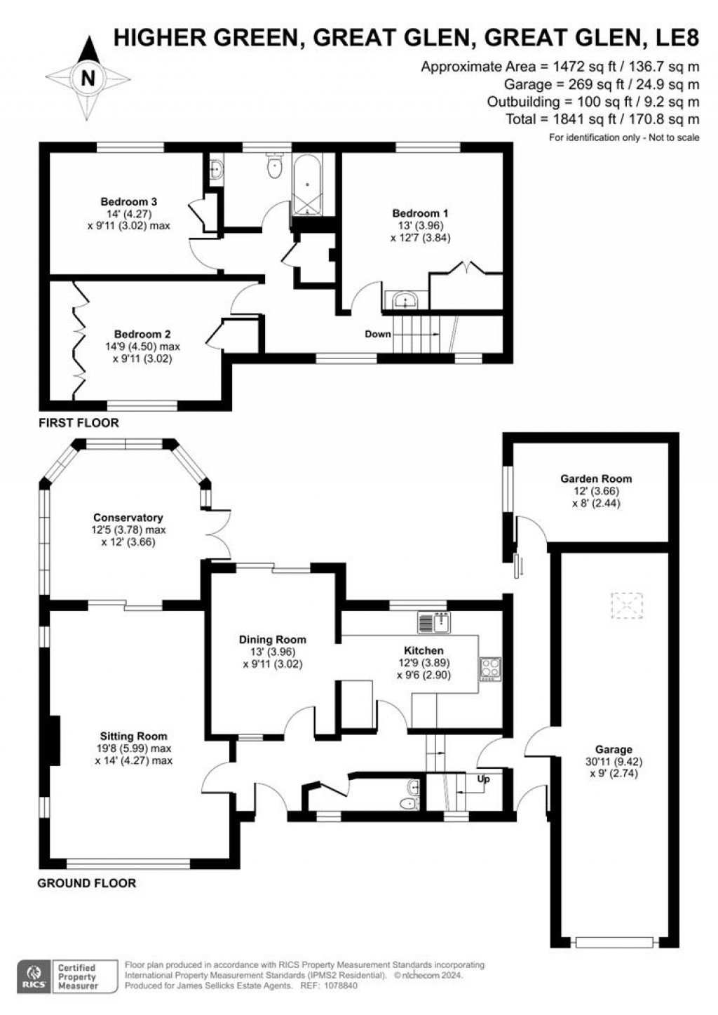 Floorplans For Higher Green, Great Glen, Leicestershire