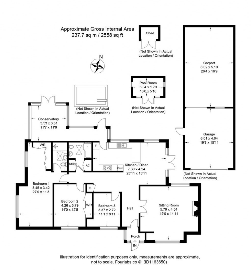 Floorplans For Furlong Green, Trull, Taunton