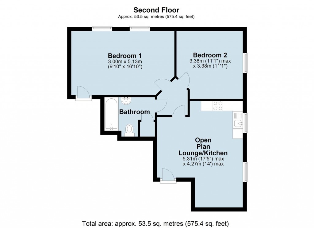 Floorplans For Cotton Court, Northampton