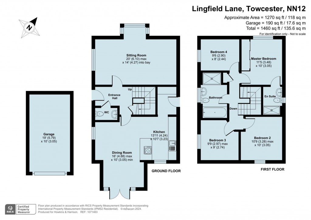 Floorplans For Lingfield Lane, Towcester