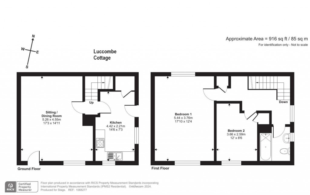 Floorplans For Luccombe, Minehead