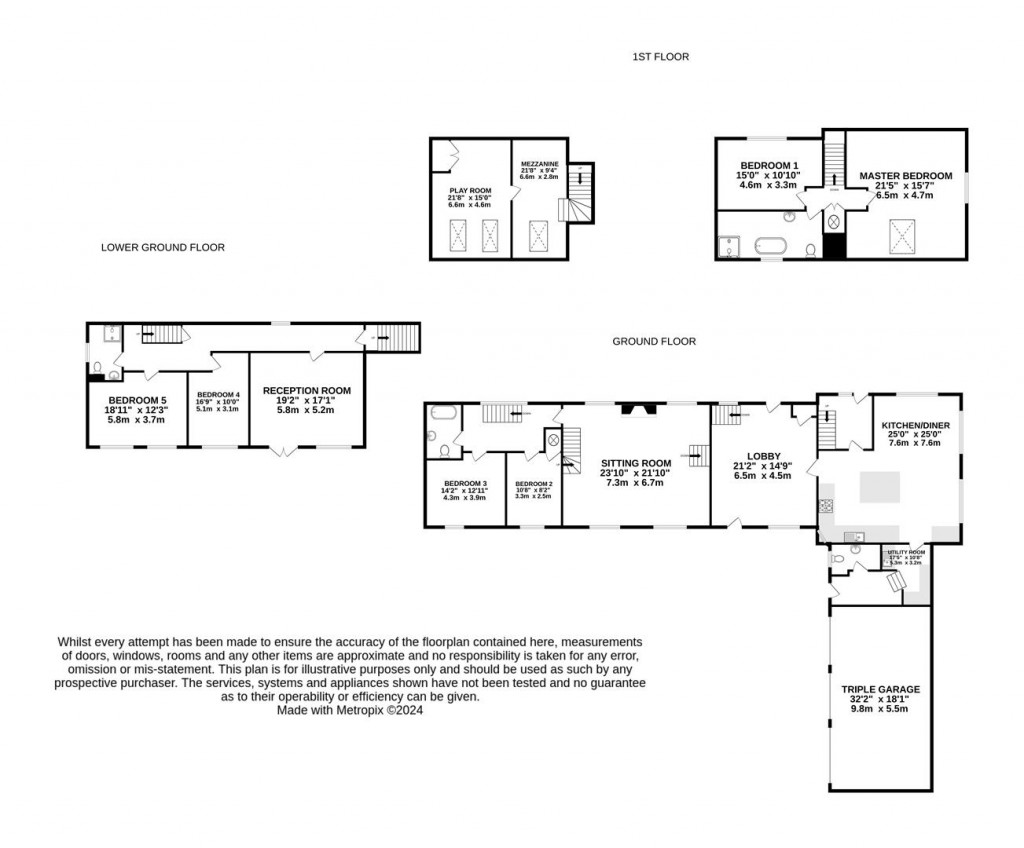 Floorplans For Crowcombe, Taunton
