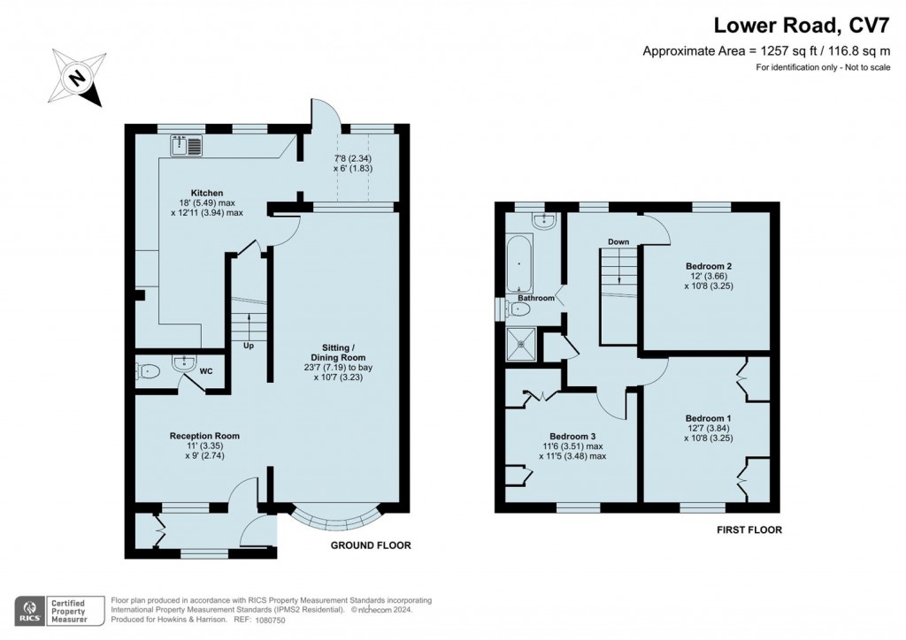 Floorplans For Lower Road, Barnacle, Coventry