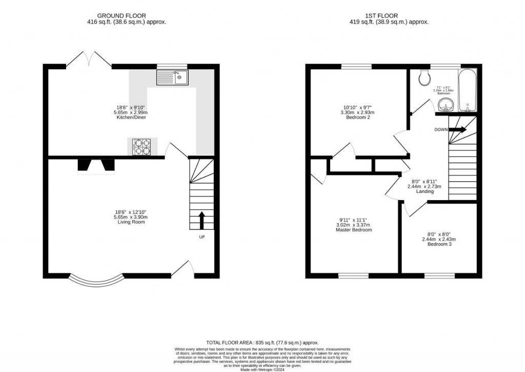 Floorplans For Maplin Road, Nether Hall, Leicester
