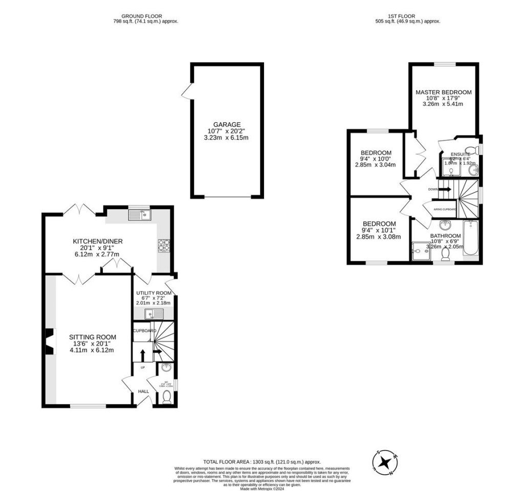 Floorplans For Paddock Way, Great Glen, Leicestershire