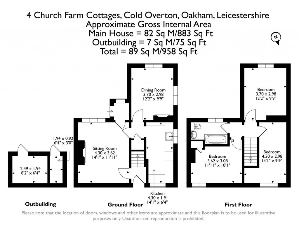Floorplans For Cold Overton, Oakham, Rutland