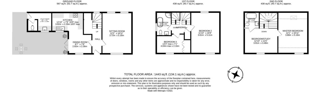 Floorplans For Wendlebury House, Husbands Bosworth, Lutterworth