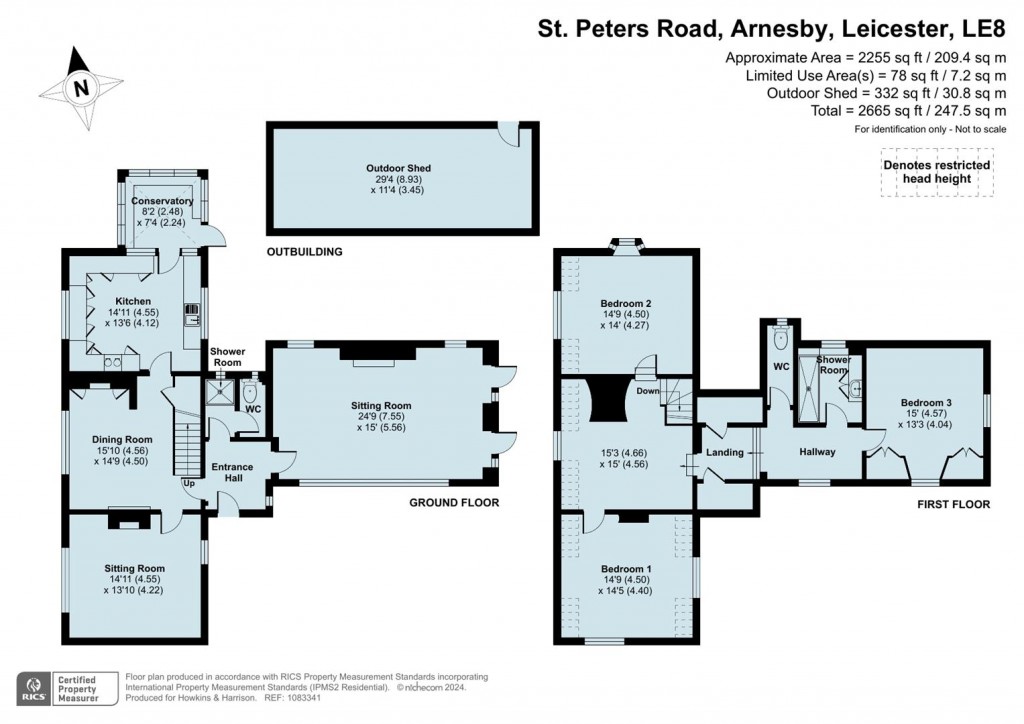 Floorplans For St. Peters Road, Arnesby, Leicester