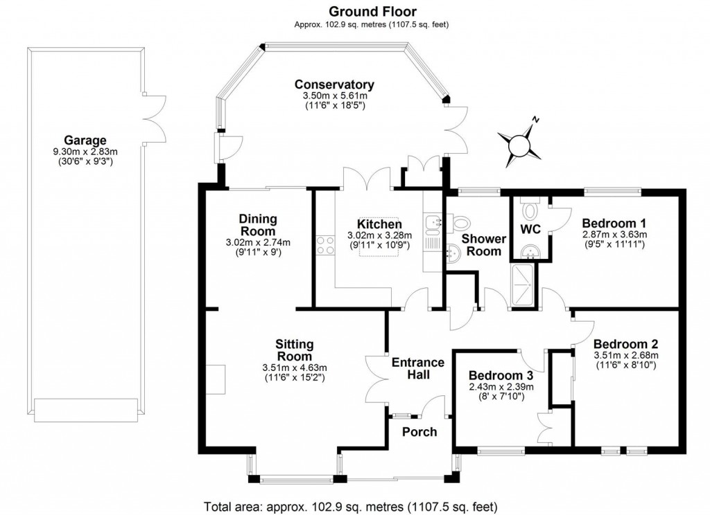 Floorplans For Mapledene Close, Stoke Gabriel, Totnes