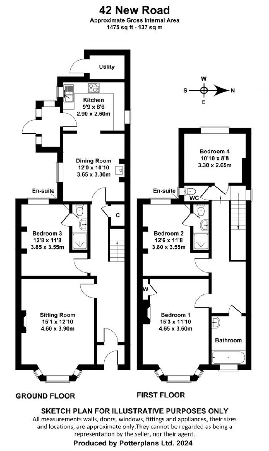 Floorplans For Brading, Isle of Wight