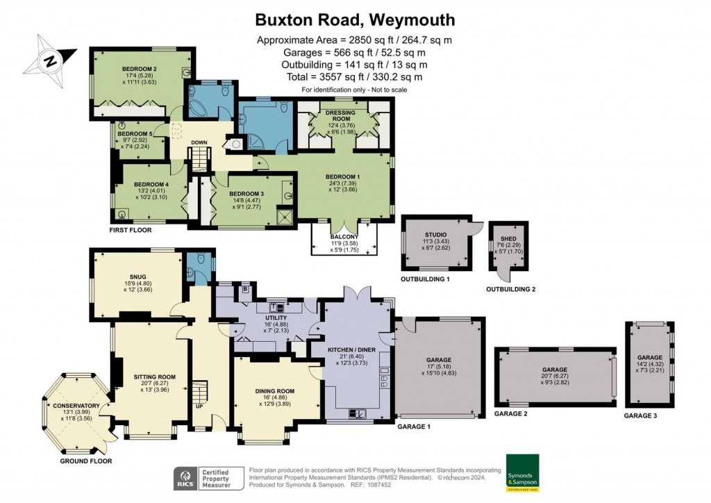 Floorplans For Buxton Road, Weymouth