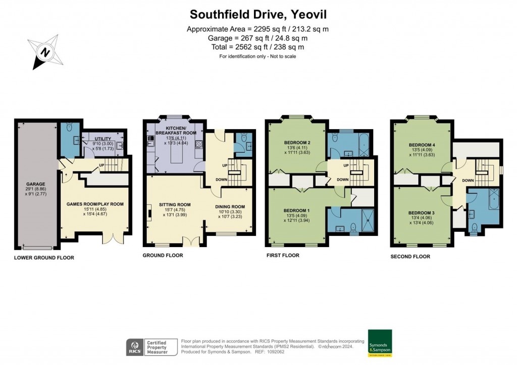 Floorplans For Southfield Drive, Yeovil